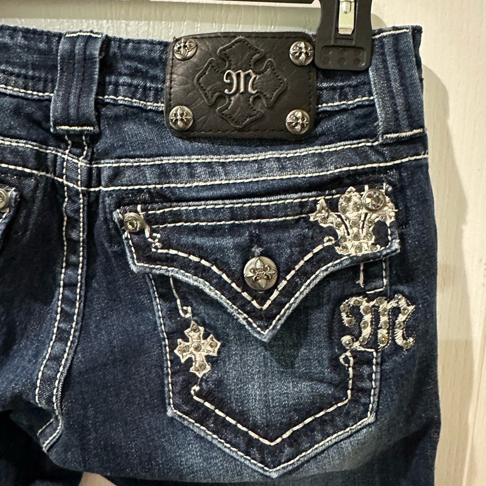 Retro Miss Me Denim Boot Cut Jeans. Sz28 - Picture 10 of 12